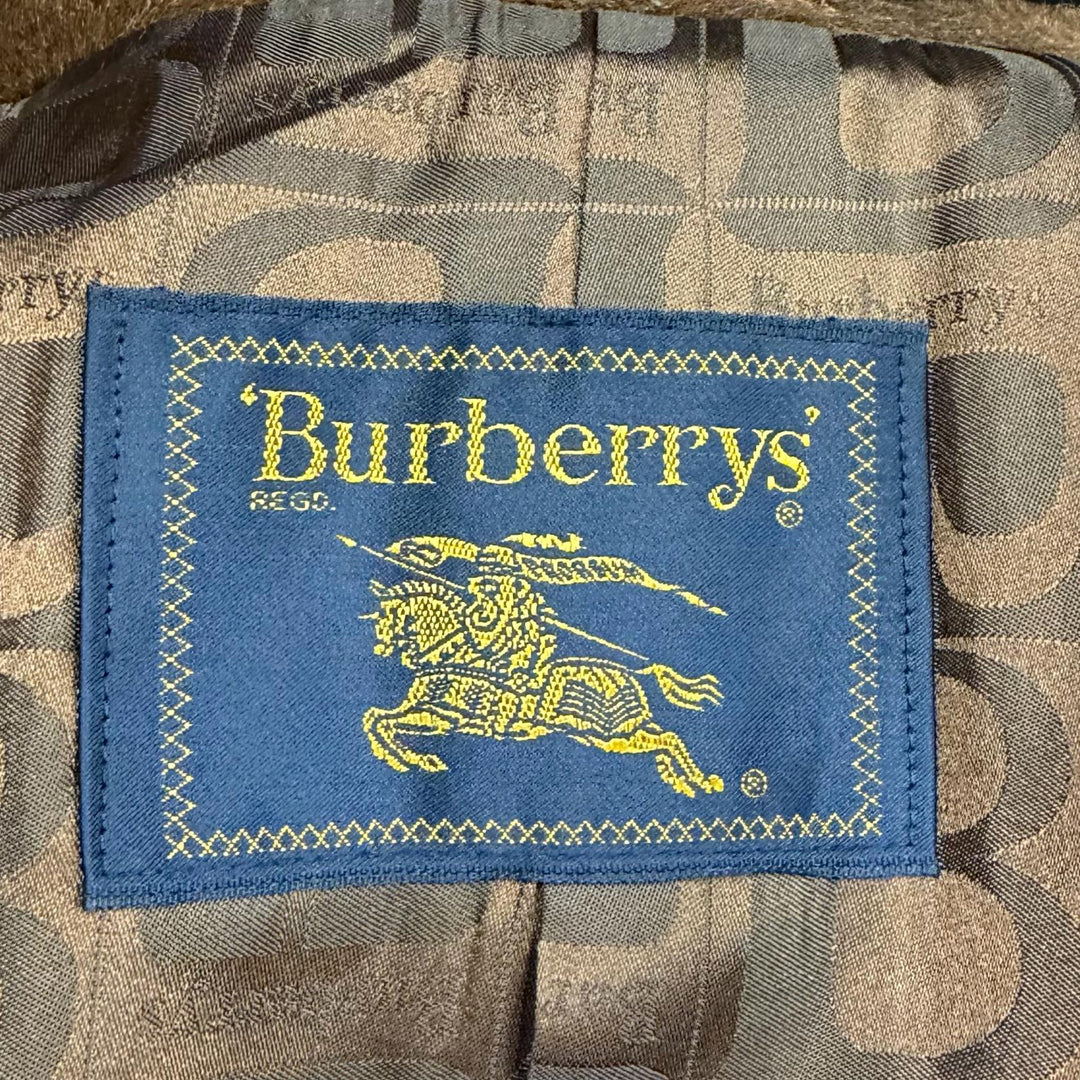 Great Burberrys coat Logo with metal detail, concealed placket Brown wool 7