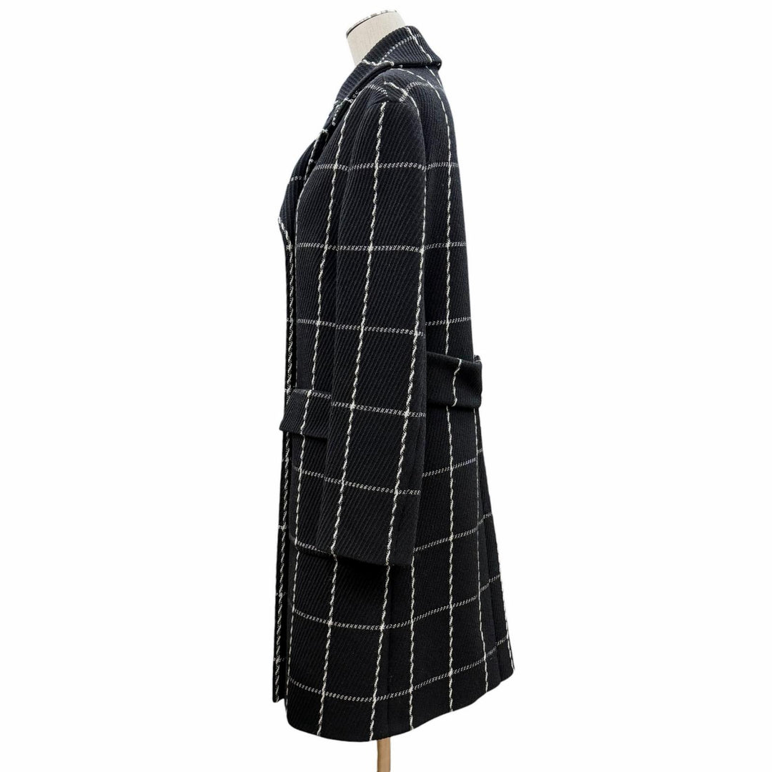 Excellent Christian Dior coat black wool Women 40 851M12A1047