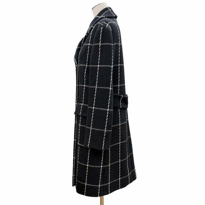 Excellent Christian Dior coat black wool Women 40 851M12A1047