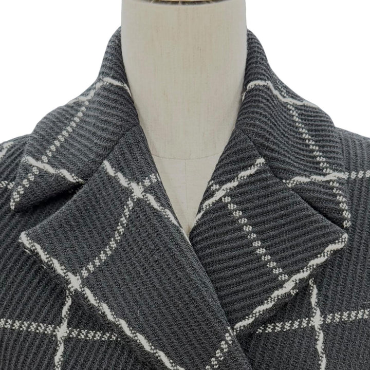 Excellent Christian Dior coat black wool Women 40 851M12A1047