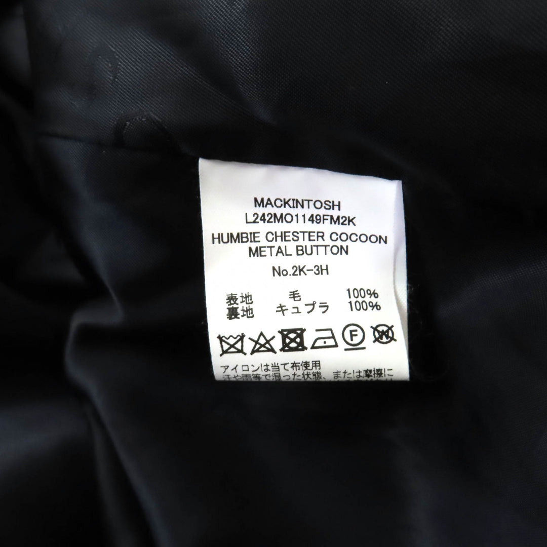 Excellent Mackintosh Chester coat HUMBIE CHESTER COCOON wool 4 L242MO1149FM2K