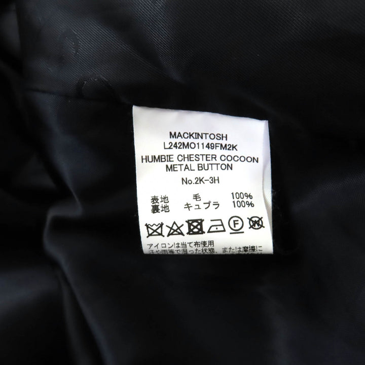 Excellent Mackintosh Chester coat HUMBIE CHESTER COCOON wool 4 L242MO1149FM2K