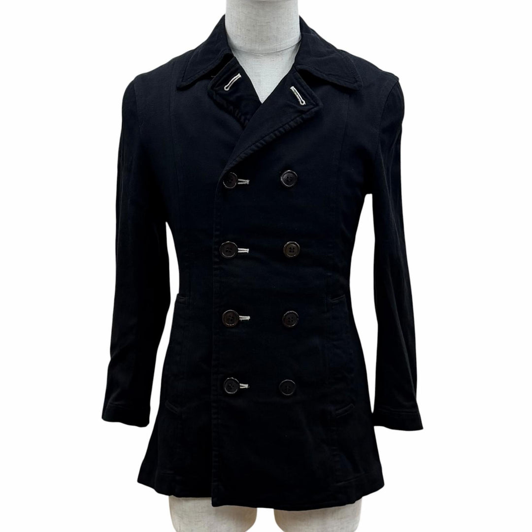 Excellent COMME des GARCONS HOMME PLUS coat black Rayon mens S AD2007