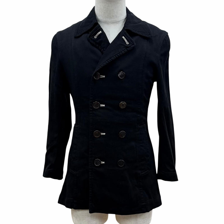 Excellent COMME des GARCONS HOMME PLUS coat black Rayon mens S AD2007