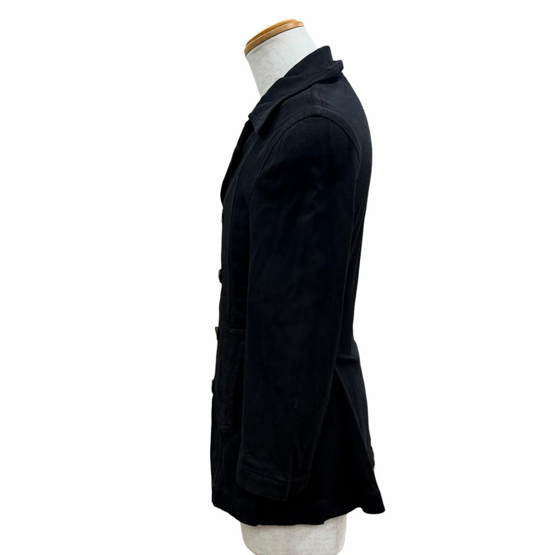 Excellent COMME des GARCONS HOMME PLUS coat black Rayon mens S AD2007