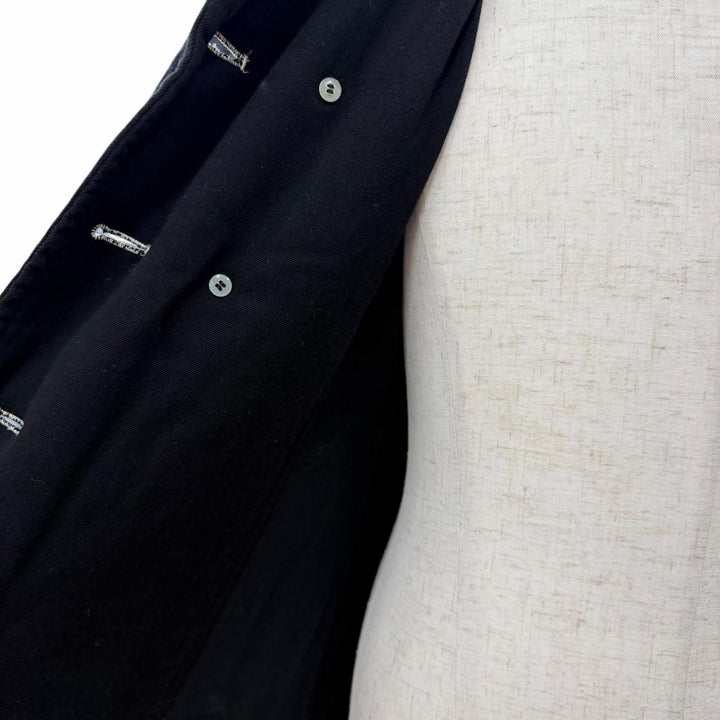 Excellent COMME des GARCONS HOMME PLUS coat black Rayon mens S AD2007