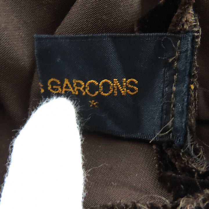Excellent COMME des GARCONS collarless jacket Brown Cupra Women S