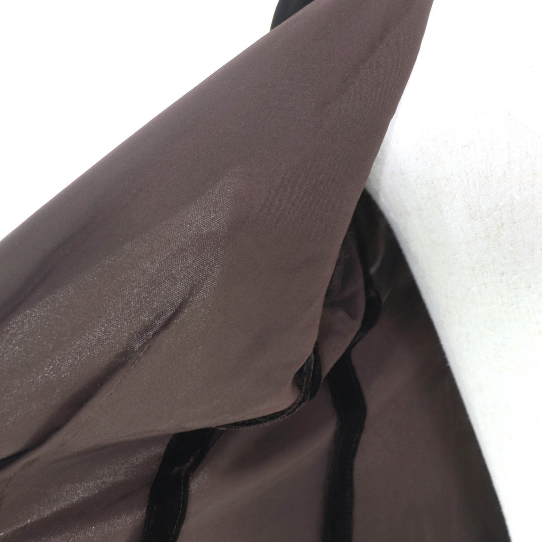 Excellent COMME des GARCONS collarless jacket Brown Cupra Women S