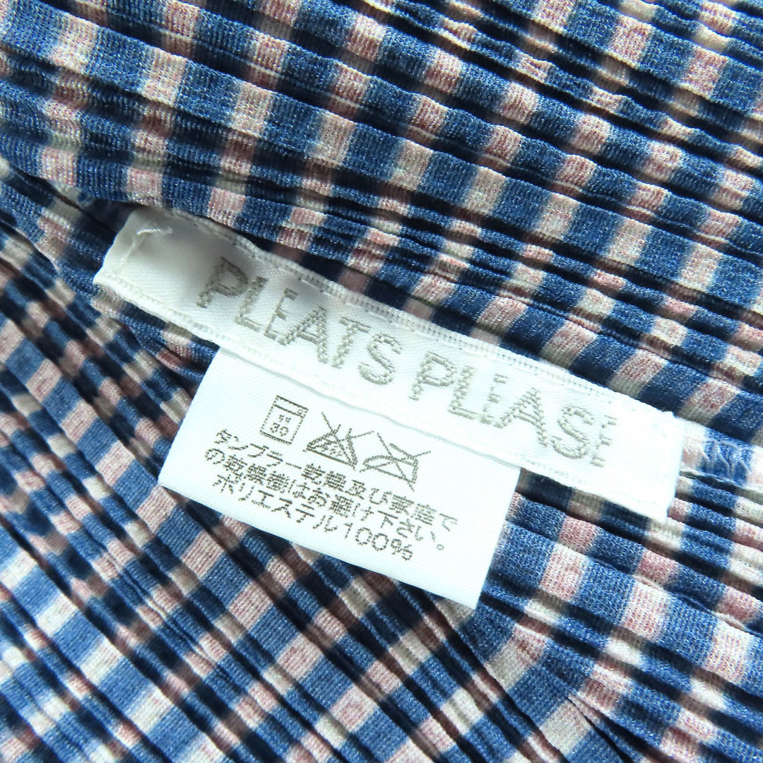 Excellent PLEATS PLEASE cardigan layered design, short-sleeved top. 3 PP14-JO162