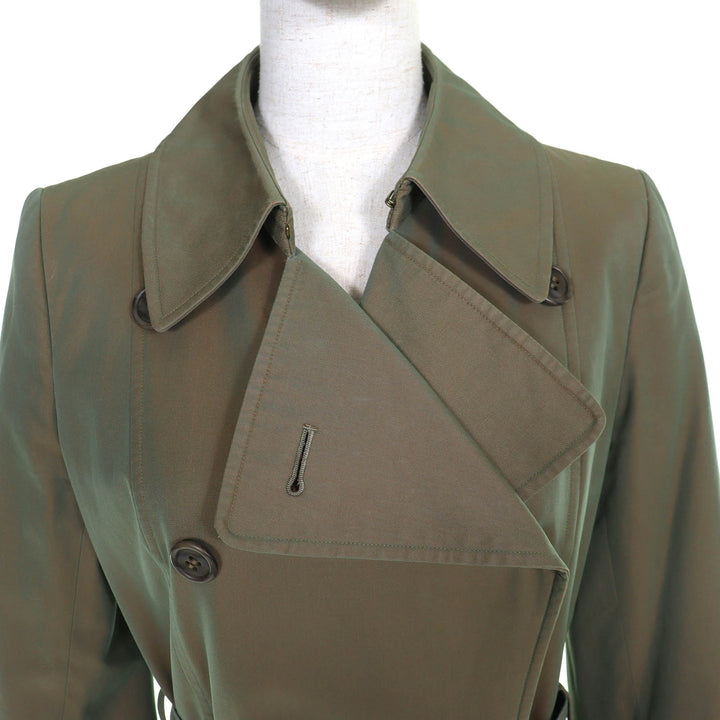 Very Good Burberrys trench coat Nova check pattern lining Belted Long L