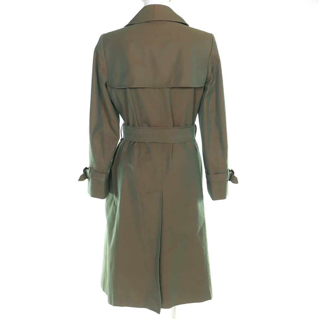 Very Good Burberrys trench coat Nova check pattern lining Belted Long L