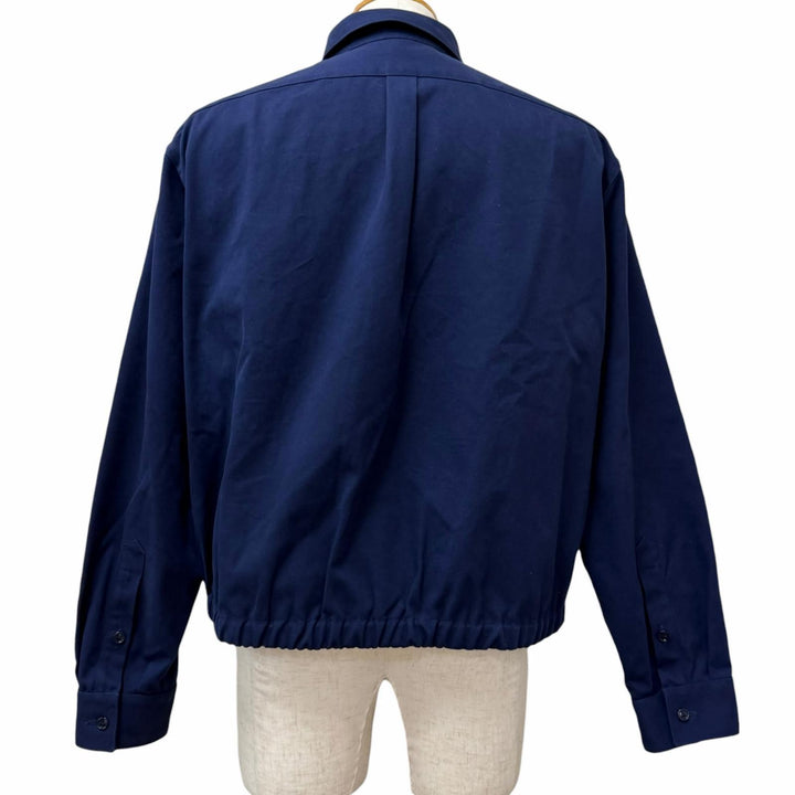 Great GUCCI Blouson Cotton canvas jacket Navy cotton mens 50 762163