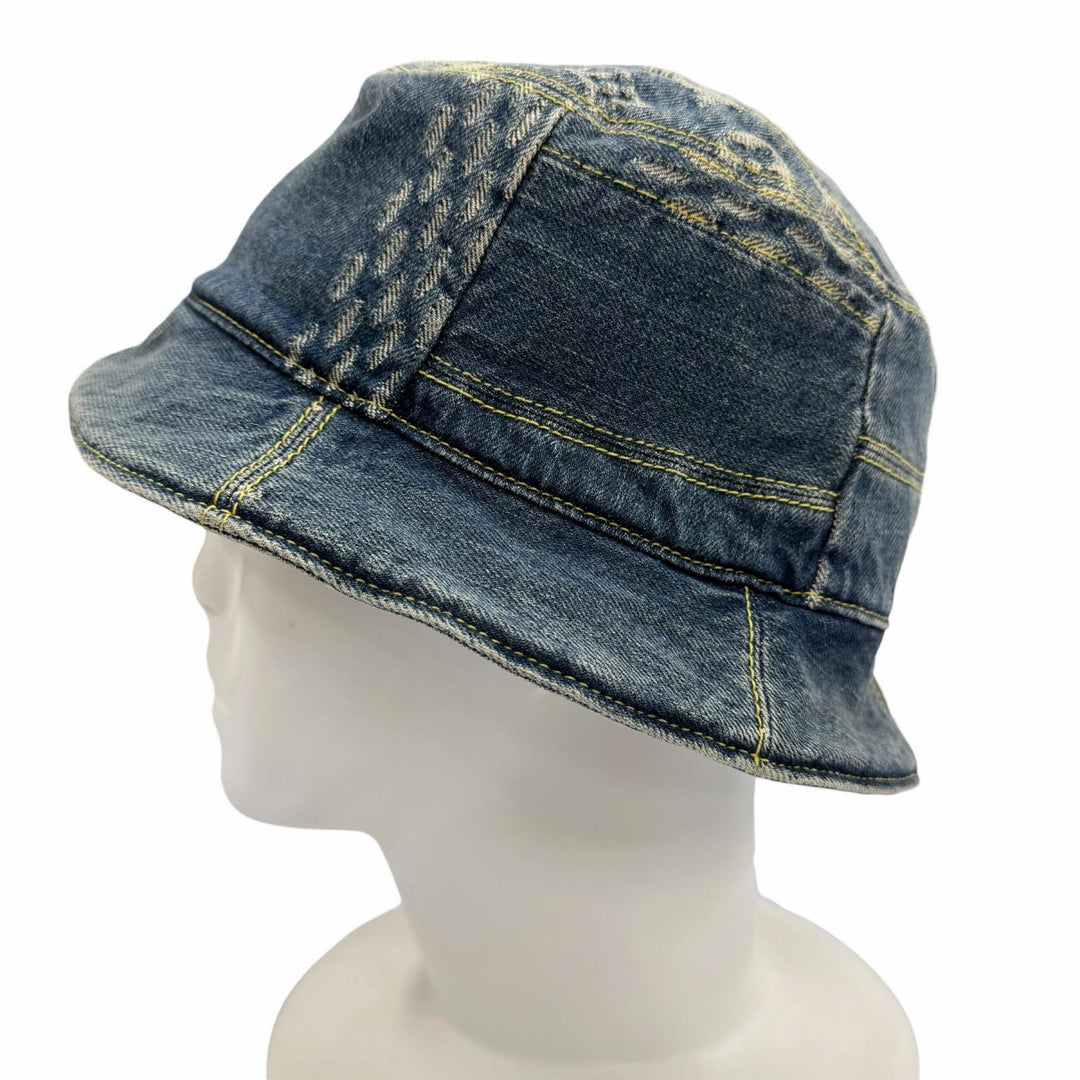 Great LOUIS VUITTON hat Bonnet Damier Giant Wave Monogram Indigo Women MP2734