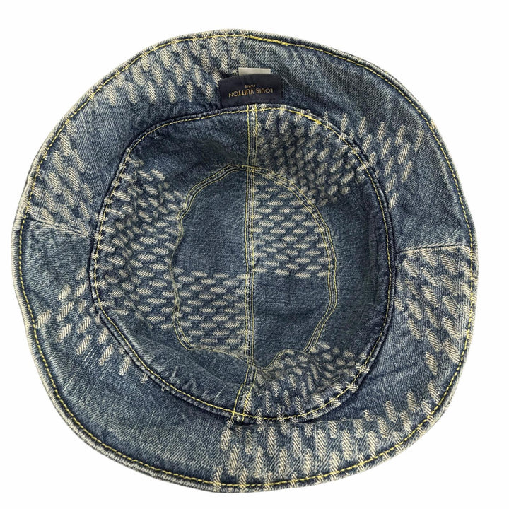 Great LOUIS VUITTON hat Bonnet Damier Giant Wave Monogram Indigo Women MP2734