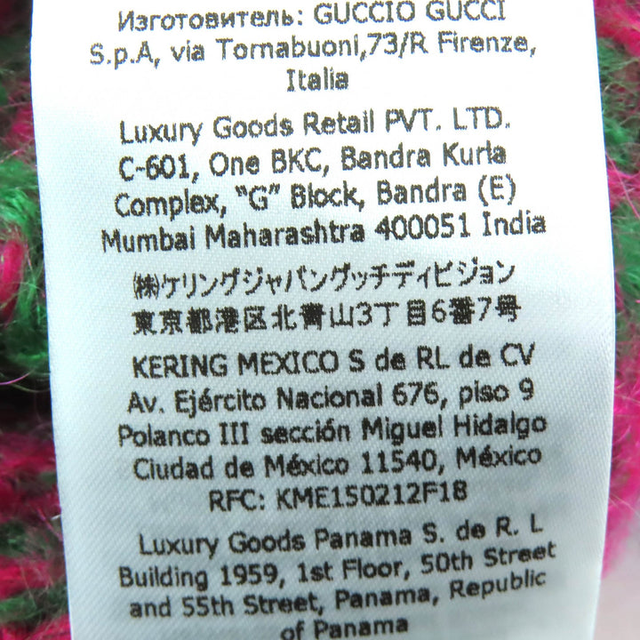 Pristine GUCCI Sequined cropped mohair blend long-sleeved knit sweater XS 713233