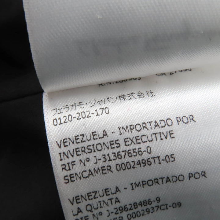 Great Salvatore Ferragamo down coat GanciniMetal ZIP UP black polyester Women 40