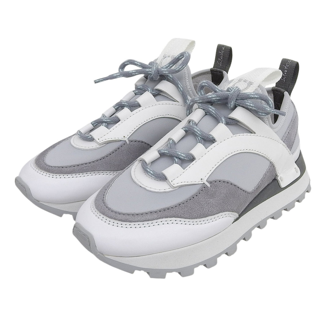 Excellent Salvatore Ferragamo sneakers INDY gray leather Women 5