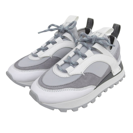 Excellent Salvatore Ferragamo sneakers INDY gray leather Women 5