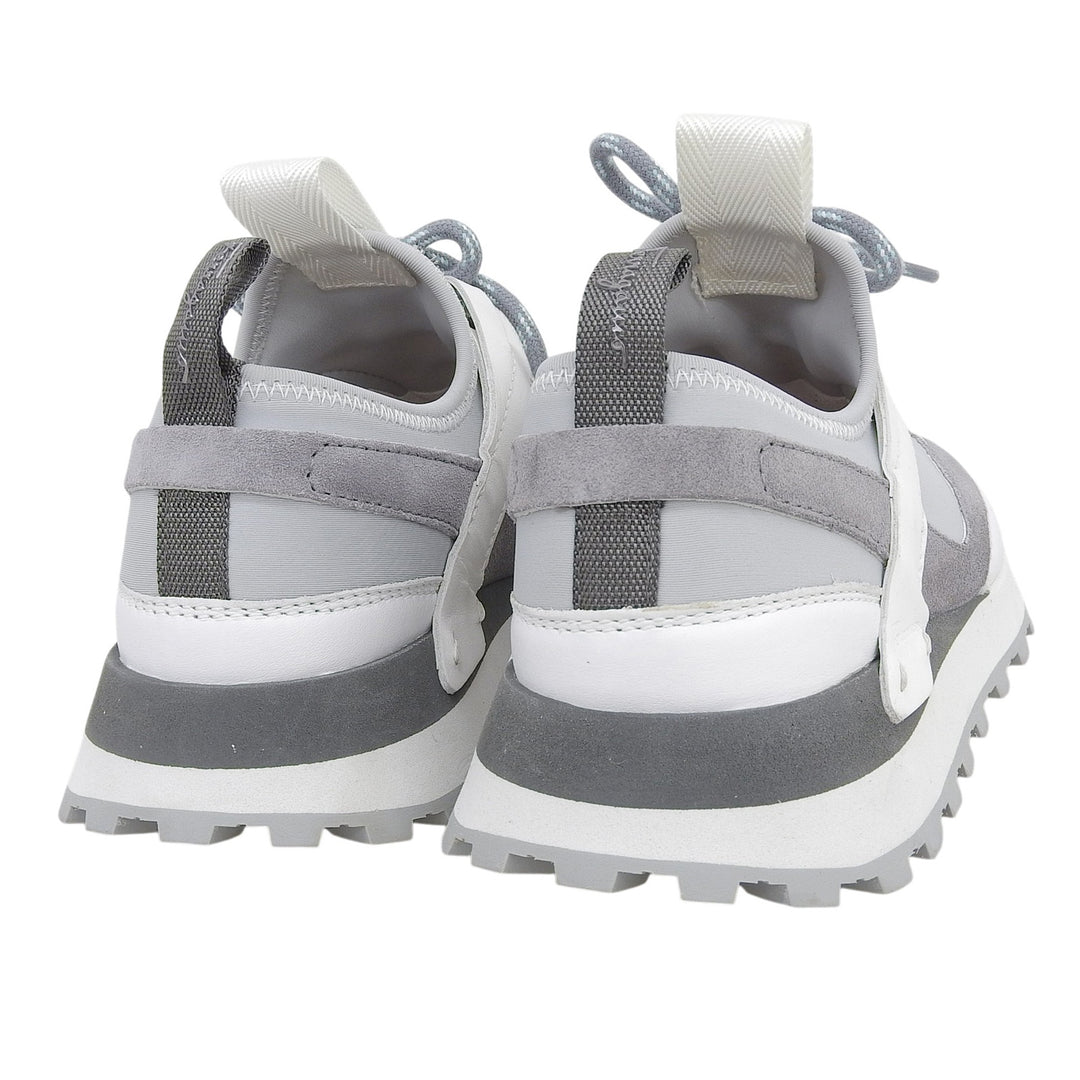 Excellent Salvatore Ferragamo sneakers INDY gray leather Women 5
