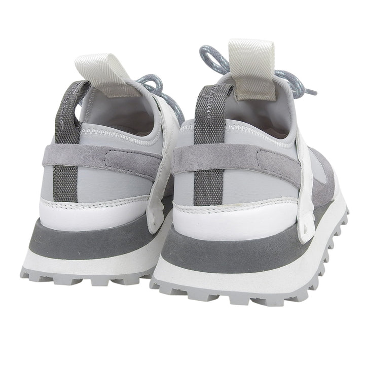 Excellent Salvatore Ferragamo sneakers INDY gray leather Women 5