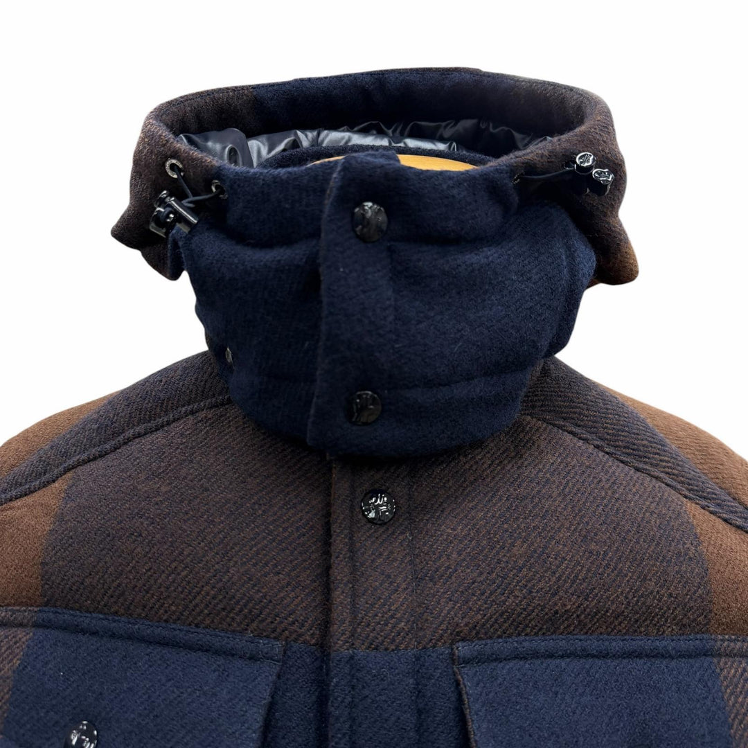 Excellent MONCLER Down jacket LADURNS Brown wool mens 0