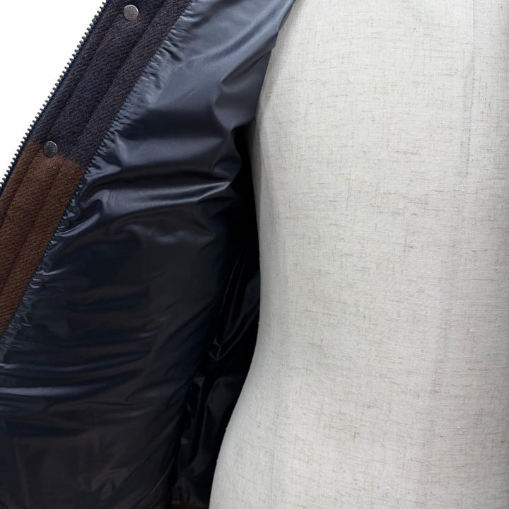 Excellent MONCLER Down jacket LADURNS Brown wool mens 0