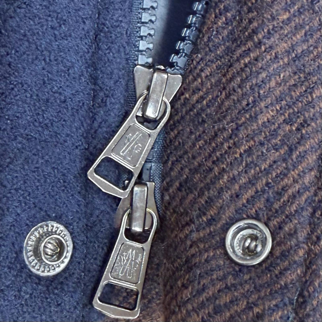Excellent MONCLER Down jacket LADURNS Brown wool mens 0