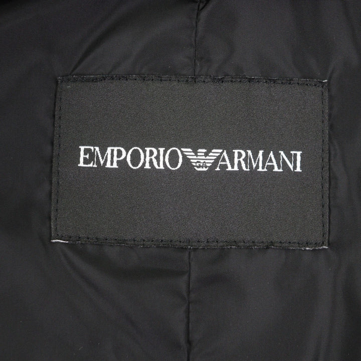Excellent EMPORIO ARMANI down coat black polyester mens 48