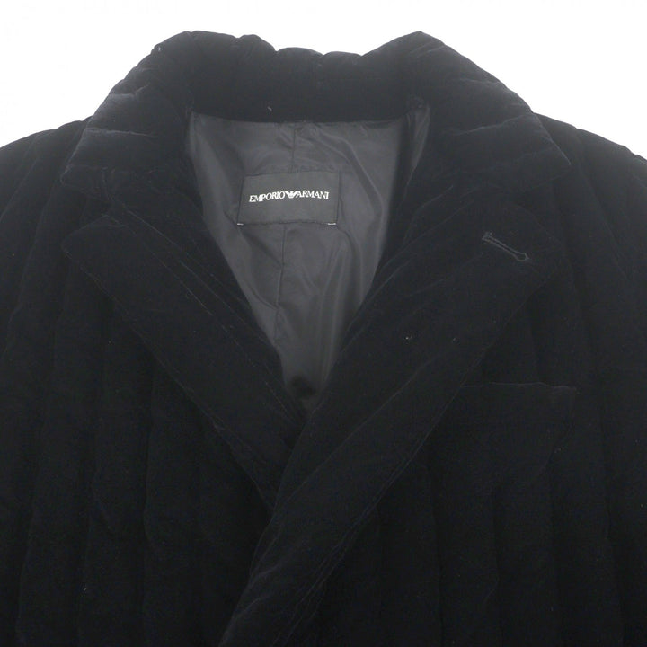 Excellent EMPORIO ARMANI down coat black polyester mens 48