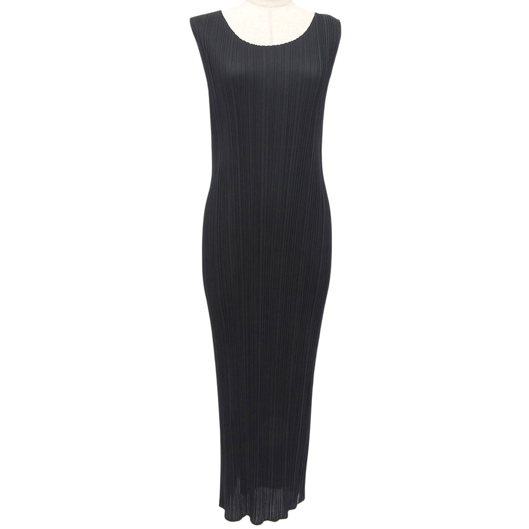 Excellent PLEATS PLEASE one piece black Women 2 PP05-JH001