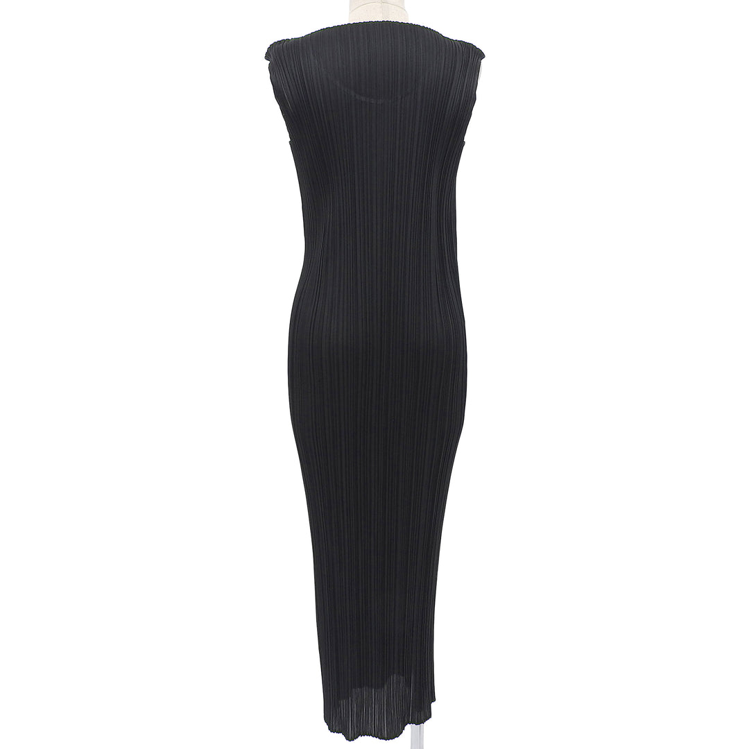 Excellent PLEATS PLEASE one piece black Women 2 PP05-JH001