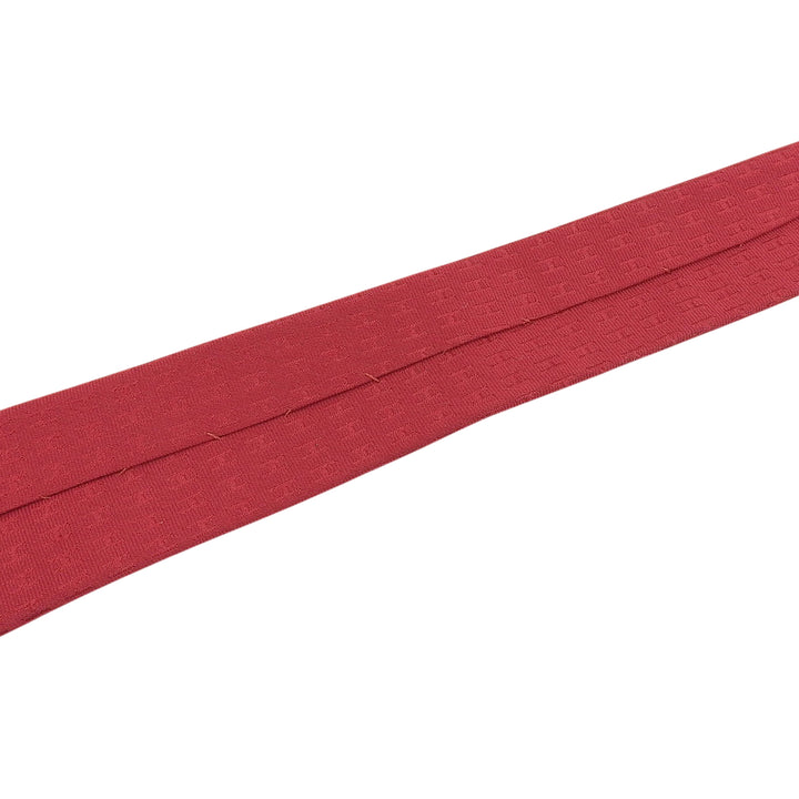 Excellent HERMES tie H-patterned silk twill tie Red silk mens