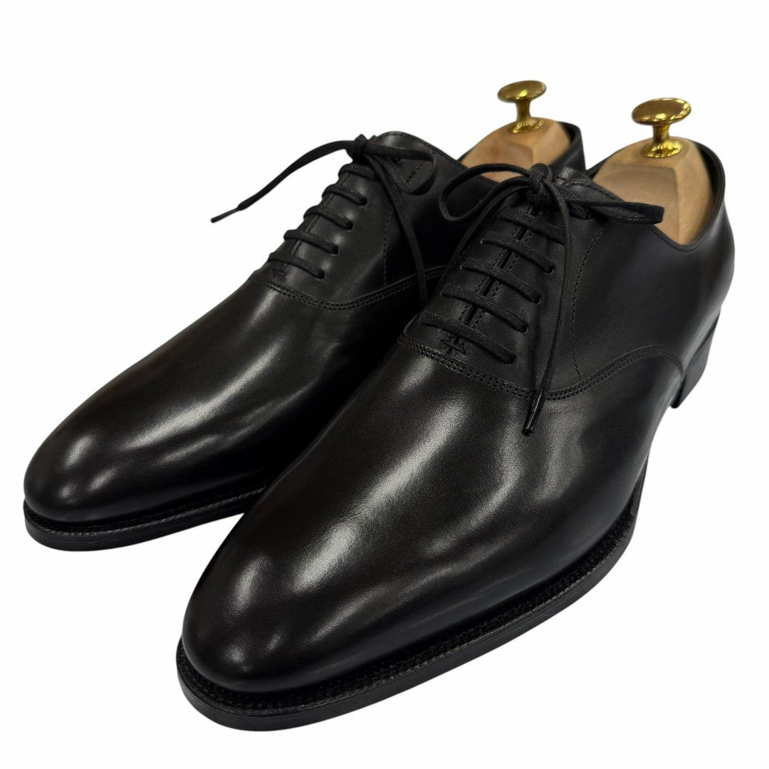Excellent John Lobb Leather shoes SEATON black leather mens 7