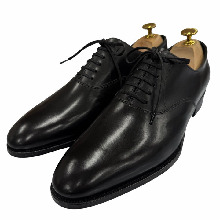 Excellent John Lobb Leather shoes SEATON black leather mens 7