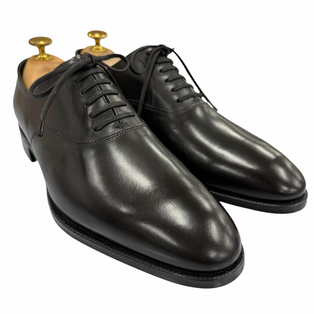 Excellent John Lobb Leather shoes SEATON black leather mens 7