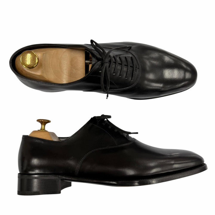 Excellent John Lobb Leather shoes SEATON black leather mens 7