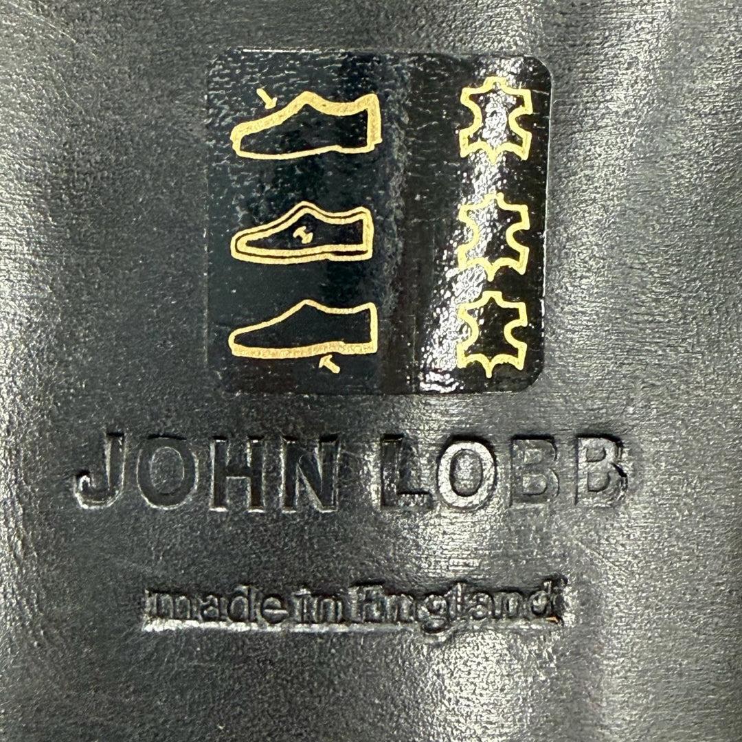 Excellent John Lobb Leather shoes SEATON black leather mens 7