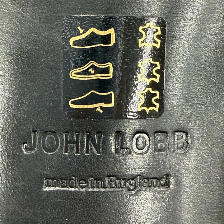 Excellent John Lobb Leather shoes SEATON black leather mens 7