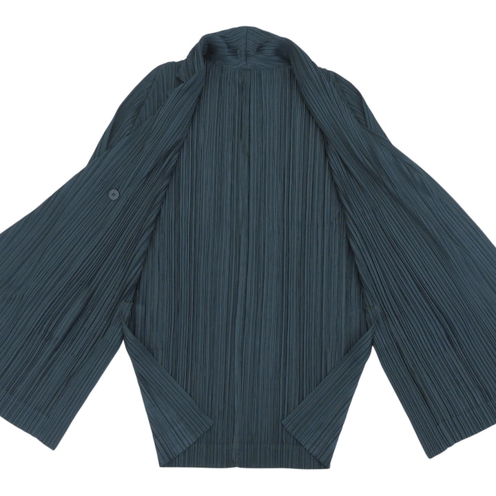 Excellent PLEATS PLEASE cardigan long green polyester Women 3 PP93-JA572