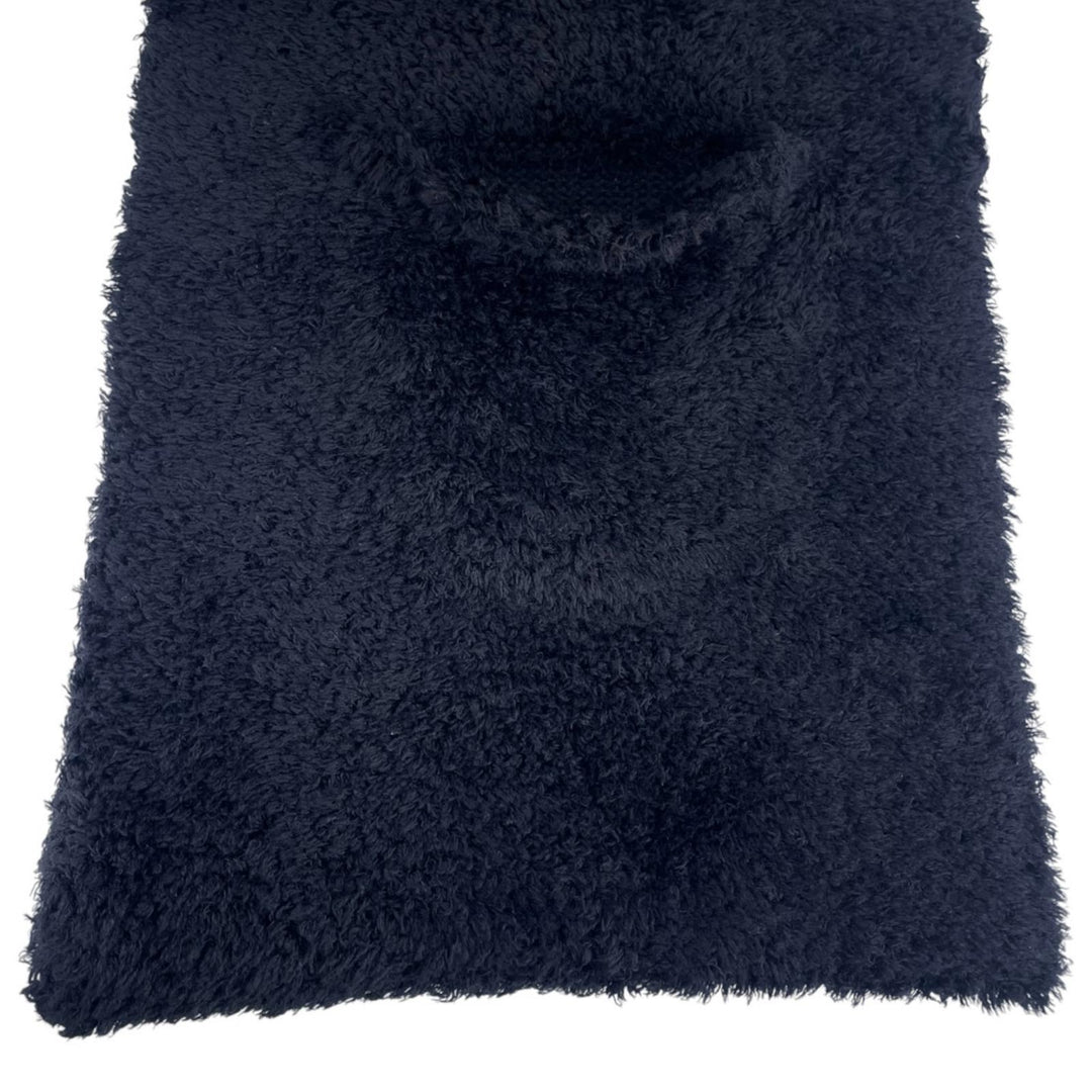 Excellent COMME des GARCONS Scarf Boa Stole black wool mens JL-N010