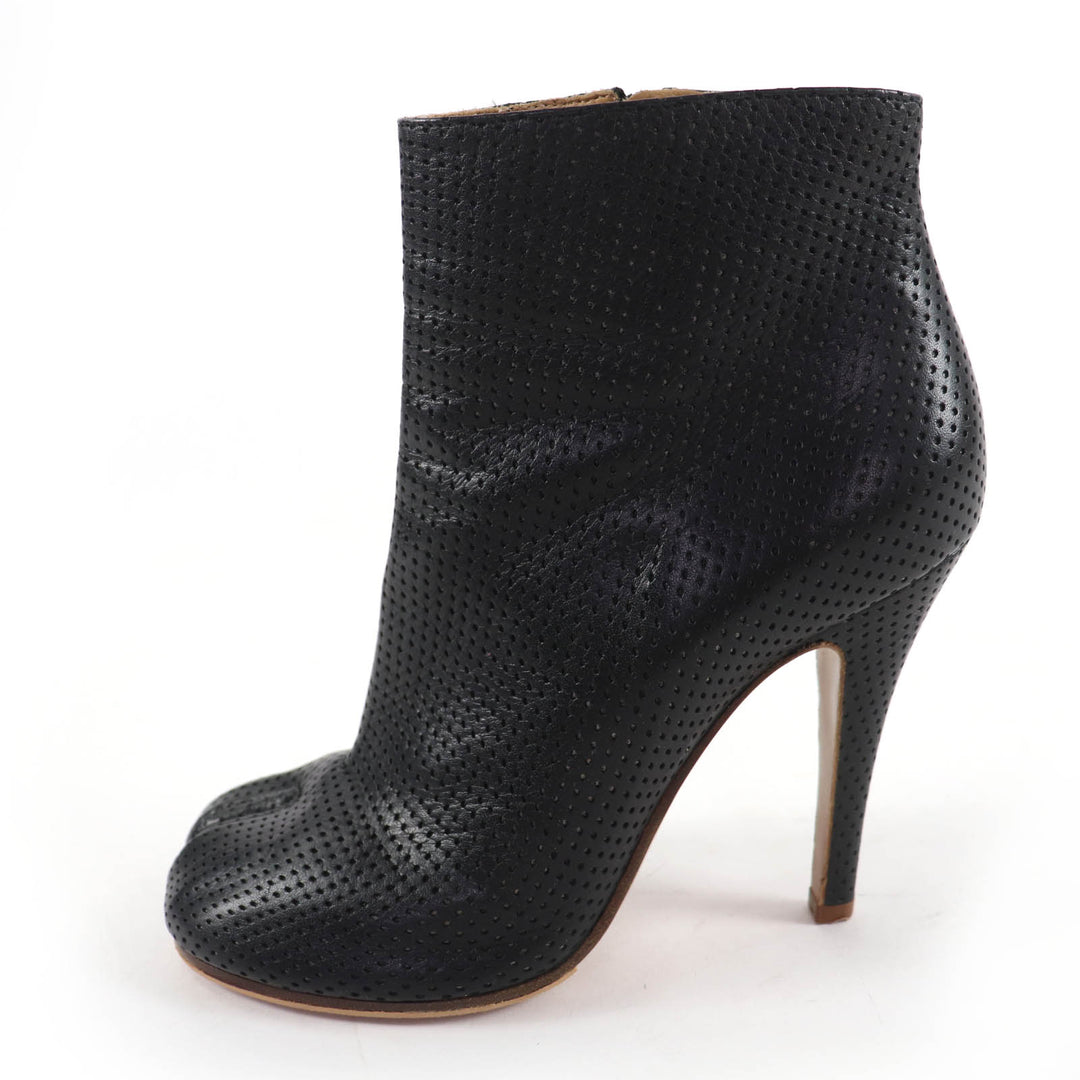 Excellent Maison Margiela 22 Ankle boots Tabi Perforated Leather Short Boots 37