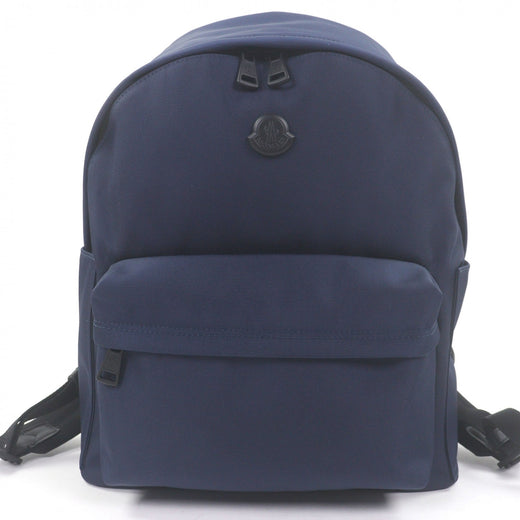 Excellent MONCLER Backpack Â· Daypack New Pierrick Logo patch Navy Nylon mens