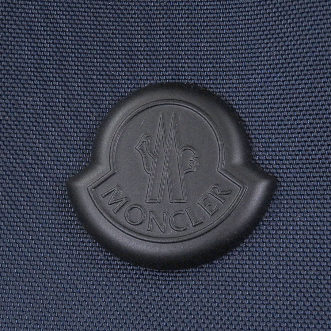 Excellent MONCLER Backpack Â· Daypack New Pierrick Logo patch Navy Nylon mens