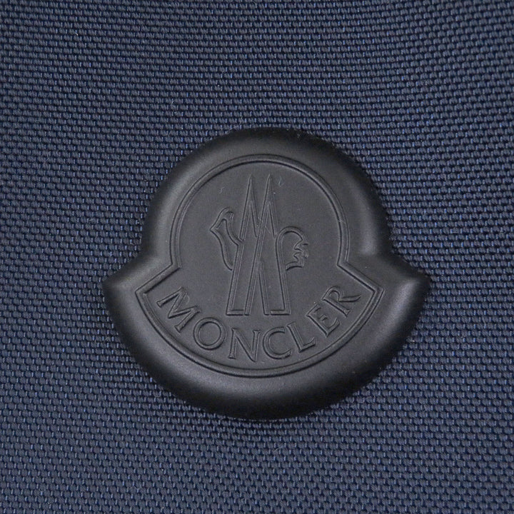 Excellent MONCLER Backpack Â· Daypack New Pierrick Logo patch Navy Nylon mens