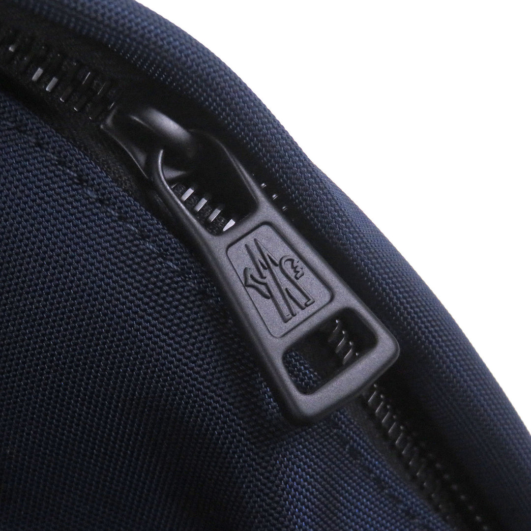 Excellent MONCLER Backpack Â· Daypack New Pierrick Logo patch Navy Nylon mens