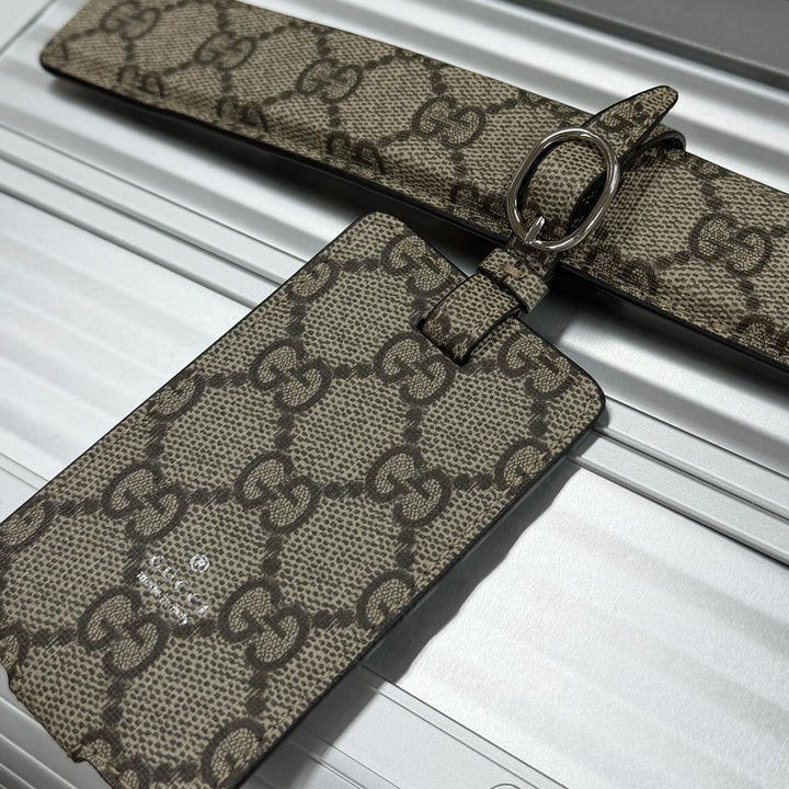 Excellent GUCCI FPM Milano suitcase Porter Cabin Trolley Silver aluminum 743843