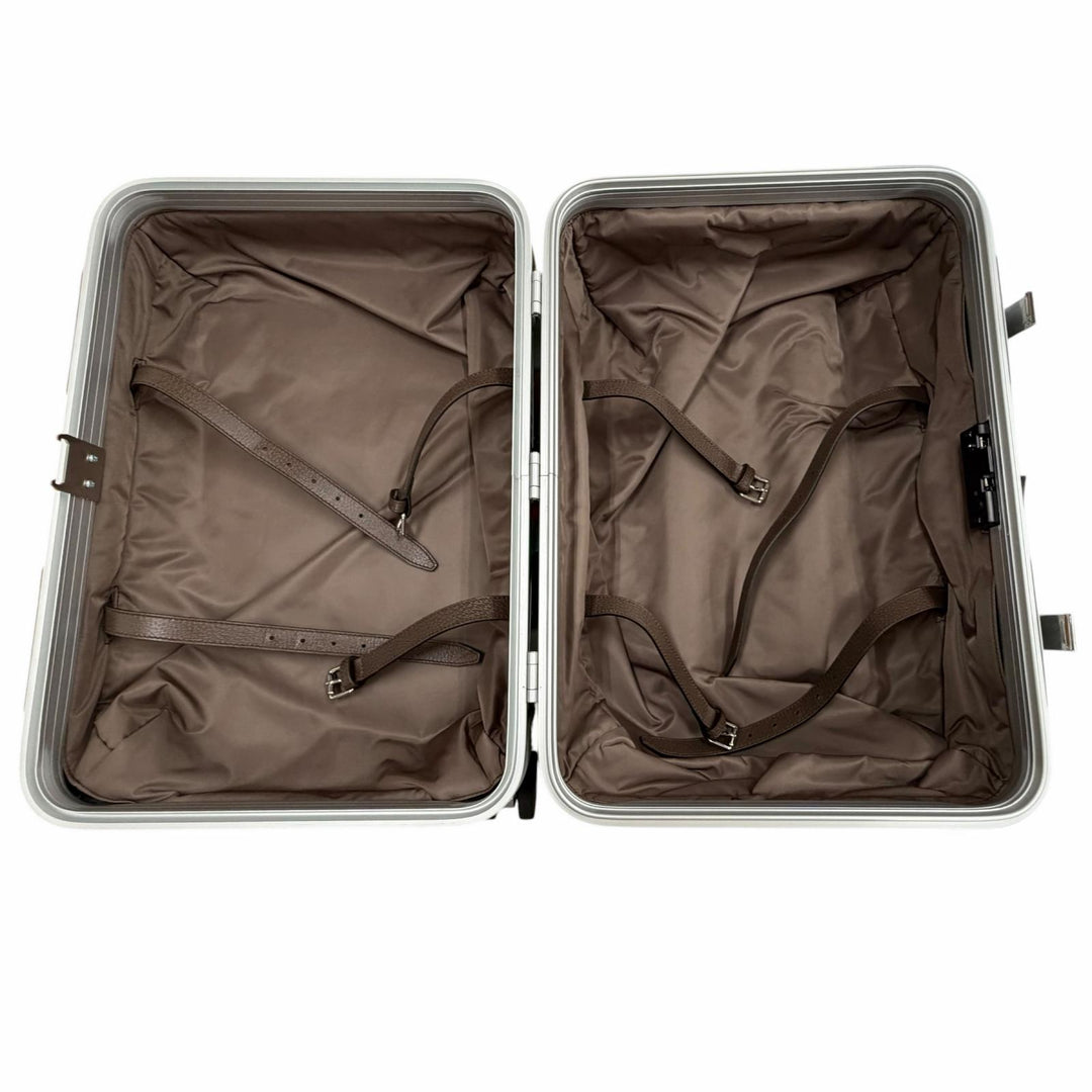 Excellent GUCCI FPM Milano suitcase Porter Cabin Trolley Silver aluminum 743843