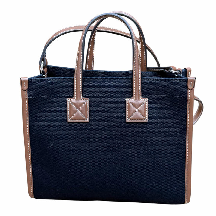 Pristine BURBERRY Shoulder Bag black canvas Women 8055749