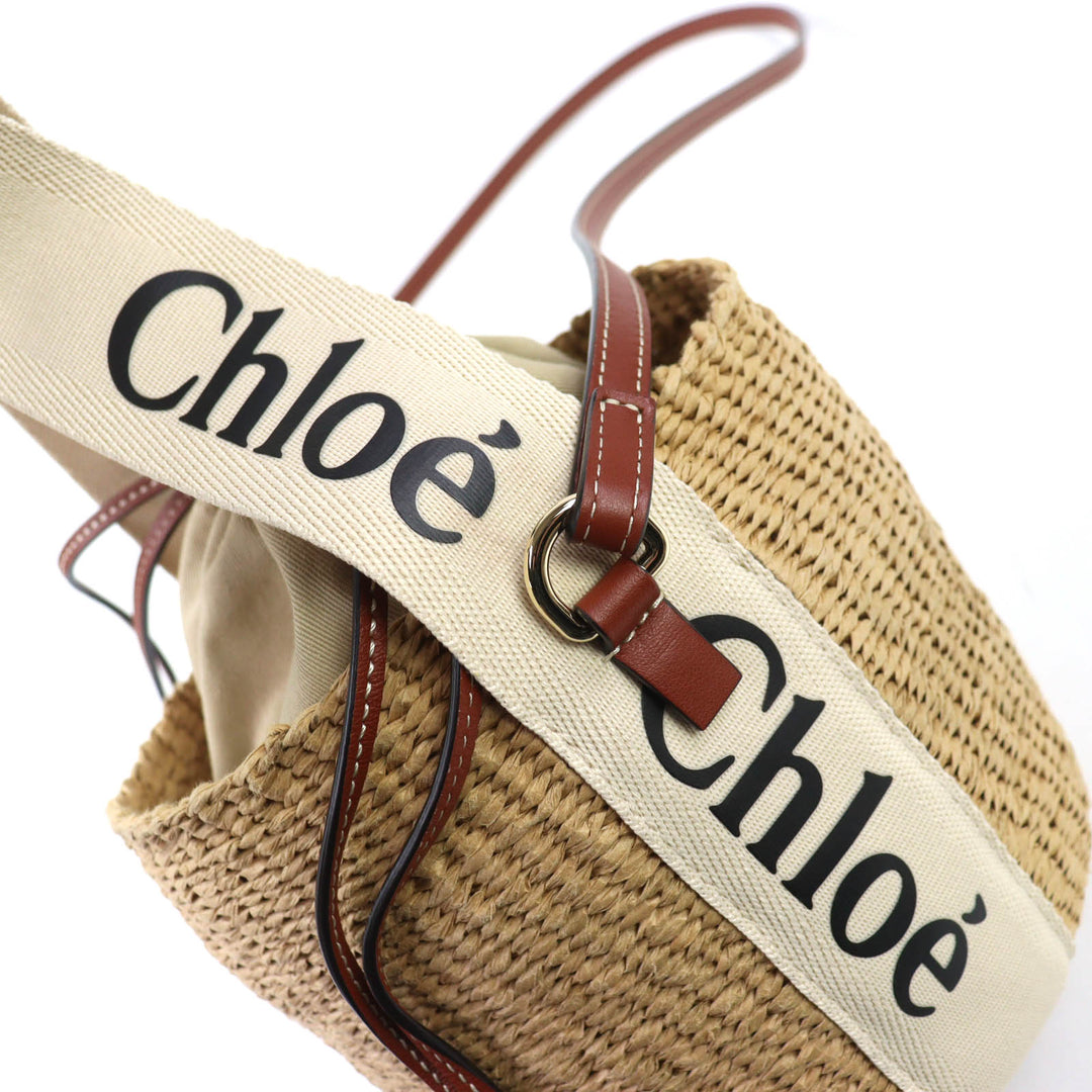 Excellent Chloe Woody Small Basket Bag Mifuko 2-Way CHC23AS381L1826Y