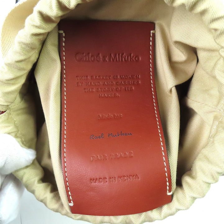 Excellent Chloe Woody Small Basket Bag Mifuko 2-Way CHC23AS381L1826Y